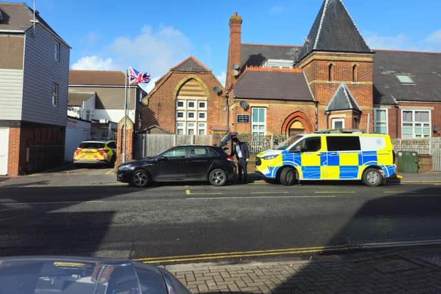 Police raid in Fratton where cannabis thrown out window