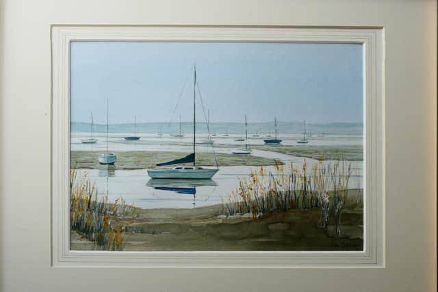 Emsworth Artists' art exhibition is set to be held online this year. Pictured: Low Tide in the Harbour by Jan Copsey
