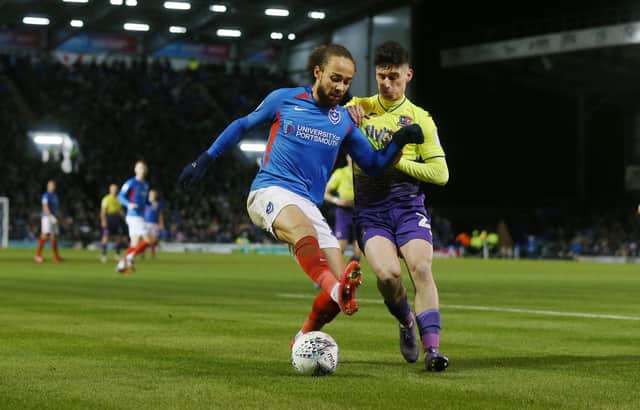 Marcus Harness believes he can thrive if given the opportunity to serve in the number 10 role for Pompey. Picture: Joe Pepler
