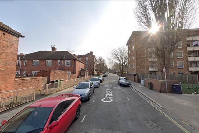 The attack took place in Crasswell Street, Landport, Portsmouth. Picture: Google Street View.