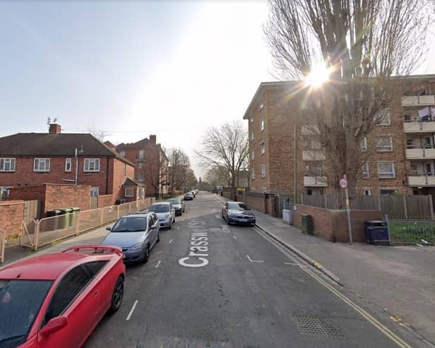 The attack took place in Crasswell Street, Landport, Portsmouth. Picture: Google Street View.