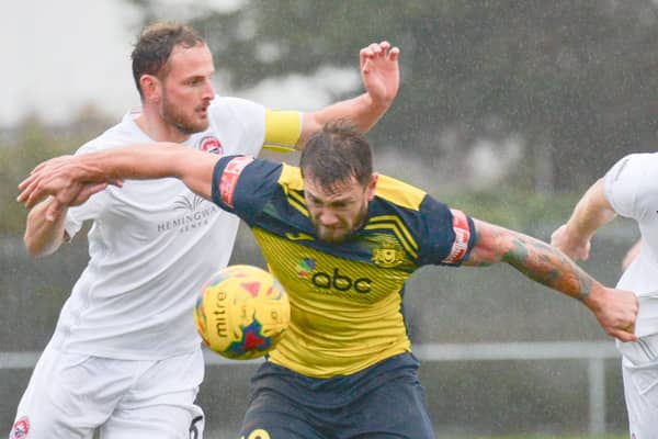 Steve Hutchings in action for Moneyfields. Picture: Martyn White