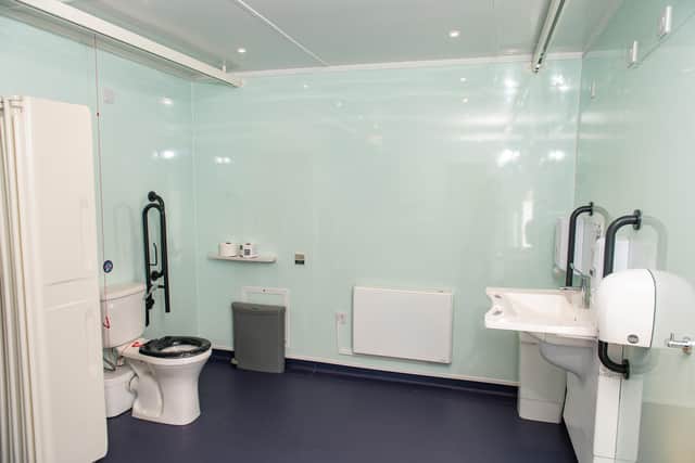 British Land, Changing Places facility at Whiteley Shopping Centre, Hampshire, October 13 2022:Whiteley shopping centre unveil new changing room facility