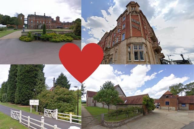 Hampshire is home to beautiful wedding locations perfect for the big day.