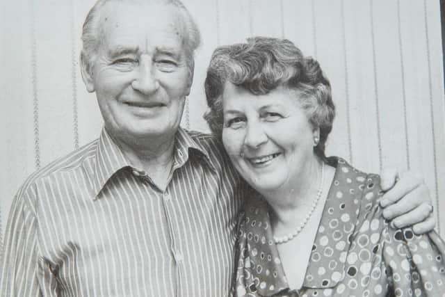 Copy picture of Eunice Forhead and her late husband, Edwin Forhead