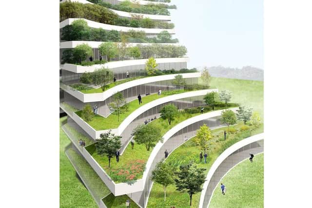 An idea of the greening technique for the park and ride. Picture: Portsmouth City Council