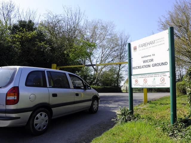 Wicor Recreation Ground car park in Portchester Picture: Allan Hutchings (121180-848)