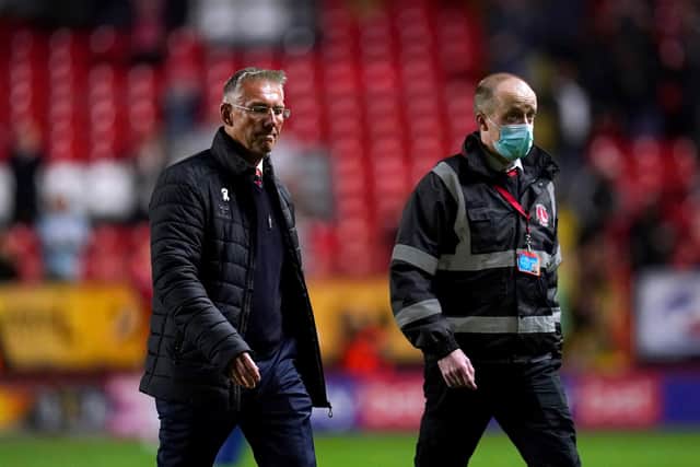 Charlton boss Nigel Adkins. Pic: John Walton/PA Wire.