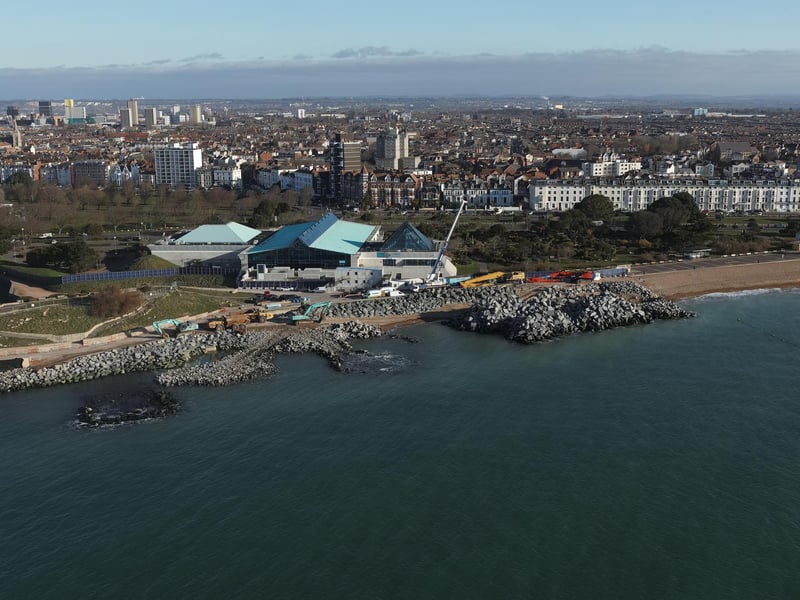 The area has been closed off while the work is carried out