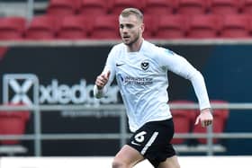 Jack Whatmough replaced Rasmus Nicolaisen at half-time at Ashton Gate