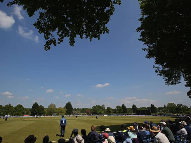 The Radlett CC ground which will host Hampshire's Bob Willis Trophy game at Middlesex. Photo by Steve Bardens/Getty Images.