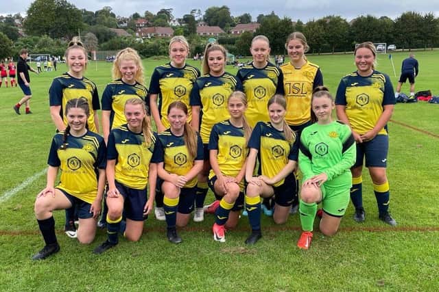 Moneyfields girls' under-16s squad