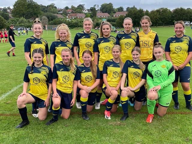 Moneyfields girls' under-16s squad