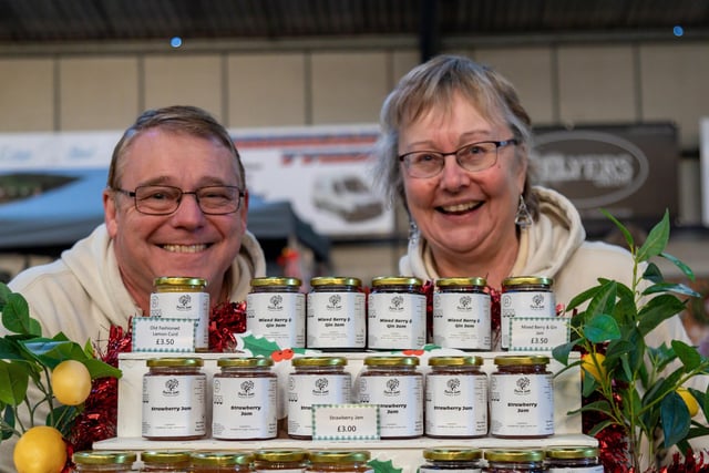 Philip Booker (60) and Pippa Booker (61) from Charity Jams who donate £1 to local charities from every jar sold. Picture: Mike Cooter (251123)