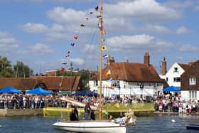 The restored oyster boat Terror just after her official relaunch at the Emsworth Food Festival.
Picture: Courtesy of John Tweddell