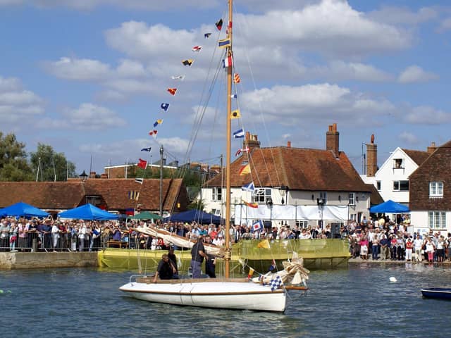 The restored oyster boat Terror just after her official relaunch at the Emsworth Food Festival.Picture: Courtesy of John Tweddell