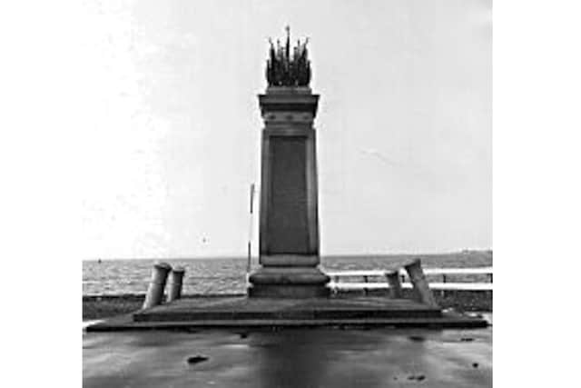 The Shannon Memorial in 1875. Picture: Barry Cox postcard collection.