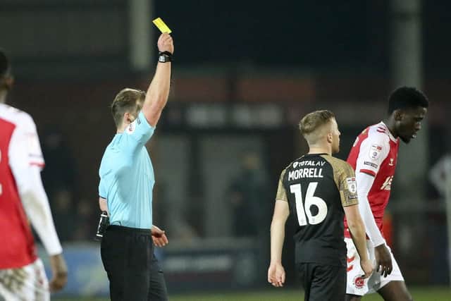 Pompey have picked up 47 yellow cards and three red cards this season.