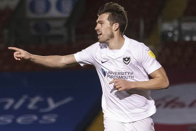 John Marquis celebrates his second goal at Lincoln. Picture: Daniel Chesterton/phcimages.com