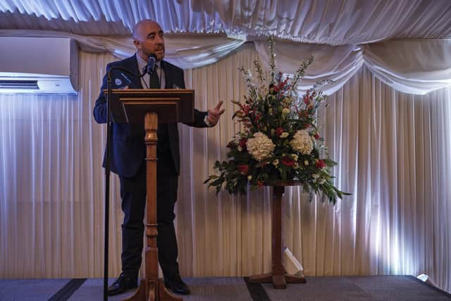 Chris Willis at the awards. Picture: National School Awards