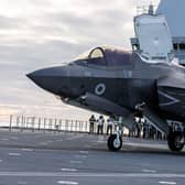 The final four F-35B Lightning Jets from 617 Squadron departed HMS Queen Elizabeth to return back home to RAF Marham after completing their Autumn deployment on Operation Achillean.

Photographer: AS1 Natalie Adams