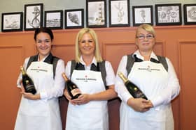Portsdown View staff with Lanson champagne