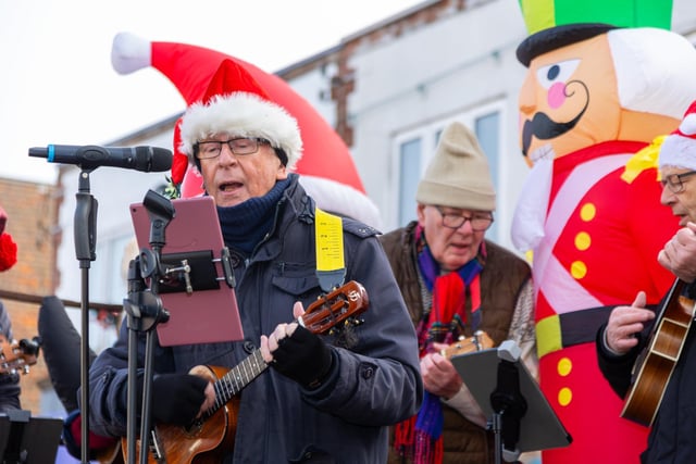 Locals braved the cold to celebrate the start of the Christmas festivites with a street party on Hayling Island on Saturday afternoon.

Pictured - Ykes of Hayling

Photos by Alex Shute