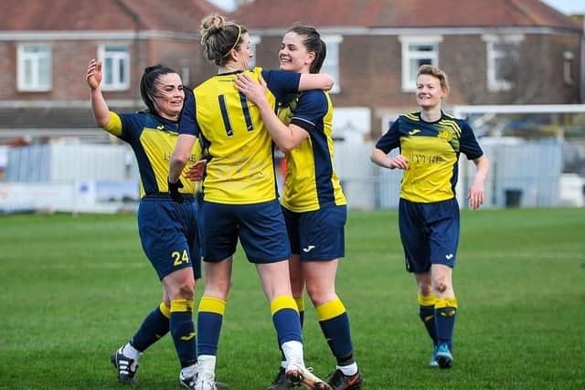 Moneyfields Women are hosting Hastings United in the third qualifying round of the Women's FA Cup this weekend. Picture: Dave Bodymore