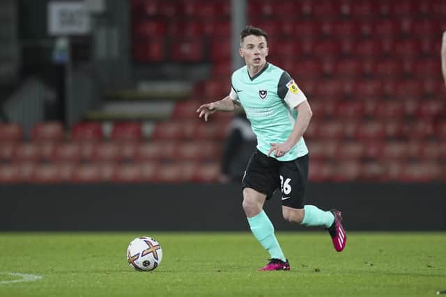 Tom Lowery is one of four changes for Pompey against Port Vale. Picture: Jason Brown