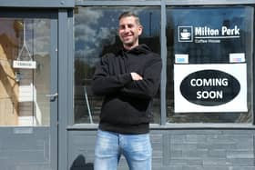 Shaun Carter plans to open Milton Perk Coffee House on the corner of Meon Rd and Milton Rd, in early JunePicture: Chris Moorhouse (jpns 040521-17)