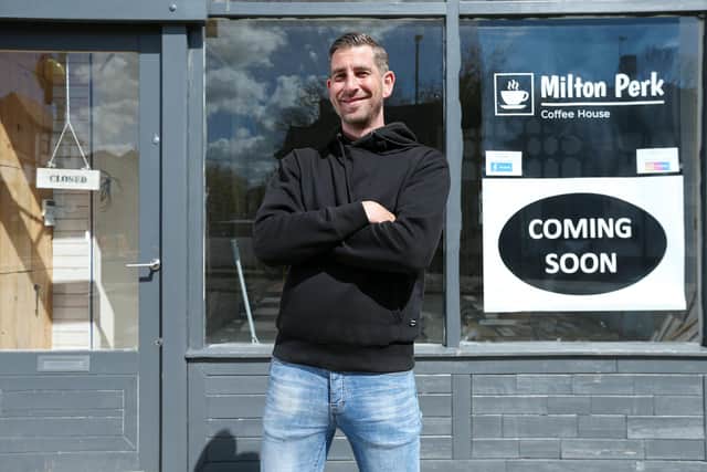 Shaun Carter plans to open Milton Perk Coffee House on the corner of Meon Rd and Milton Rd, in early June
Picture: Chris Moorhouse (jpns 040521-17)