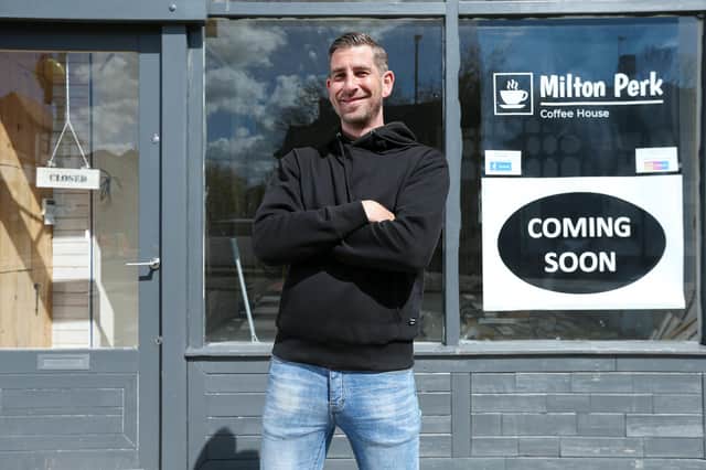 Shaun Carter plans to open Milton Perk Coffee House on the corner of Meon Rd and Milton Rd, in early JunePicture: Chris Moorhouse (jpns 040521-17)