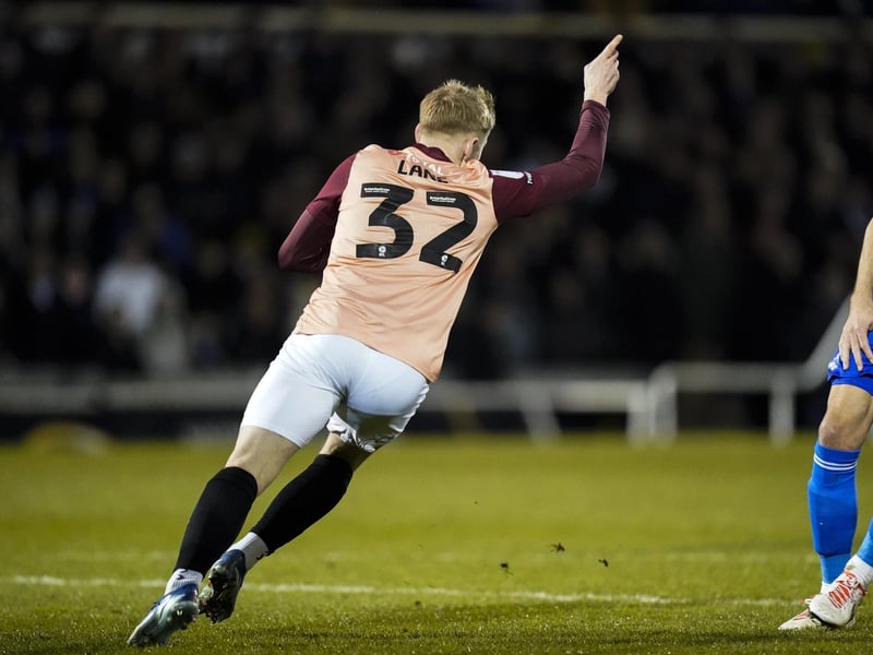 Pompey signed the reigning EFL League One Young Player Of The Year late in January 2023 for an undisclosed fee. Lane's confidence had taken a battering at Fleetwood under boss Scott Brown during the following campaign and the youngster was eager for a fresh start - with the Cod Army open to selling him. It took a little while to find his feet with the Blues, but he finished the 2022-23 season in encouraging form. Now one of the best performers for the League One leaders, he has totalled seven goals in 39 outings.