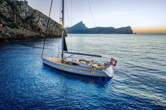 Oyster 745 Moored