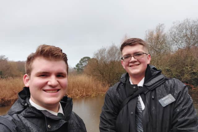 Rockwell Palmer (left) and Drextin Kangas (right)