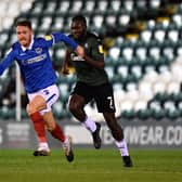 Tom Naylor was the choice of Gaffer for a Day, Harry Haskett, as Pompey's man of the match at Plymouth on Monday night. Picture: Graham Hunt/ProSportsImages