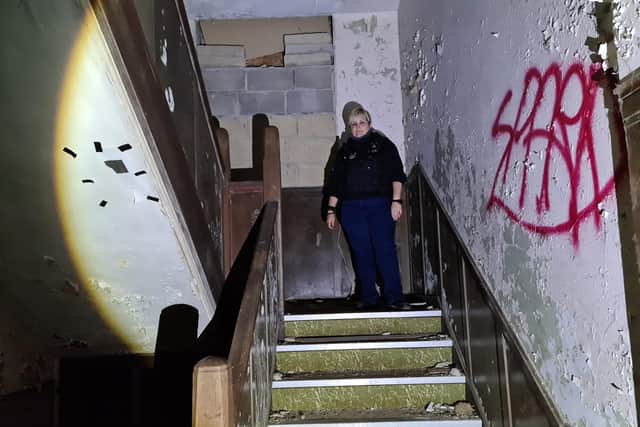 The ghost hunters said they heard paranormal voices, which they believe they captured on video.