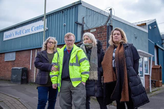 Director Lorraine Pottinger, with her staff,  David Grocock, Sam Harris and Cherish-Star Pottinger at Jacob's Well Centre in Gosport 
Picture: Habibur Rahman