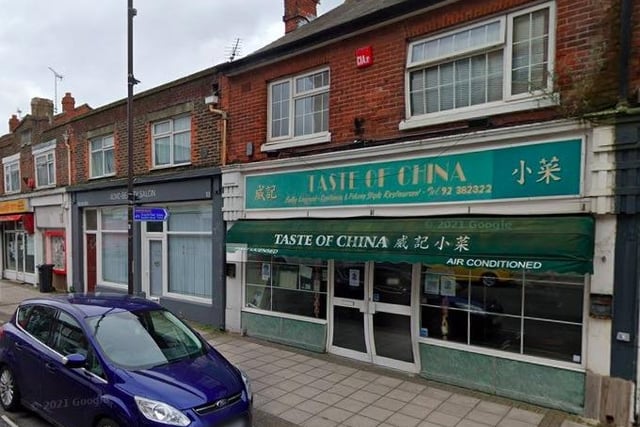 The Taste of China, on Cosham High Street, has a rating of 4.5 out of five from 402 reviews on Google.