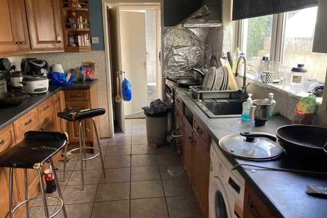 Immigration officers arrested five suspected illegal workers at a Stamshaw house and newsagents Twyford News. Pic Steve Deeks