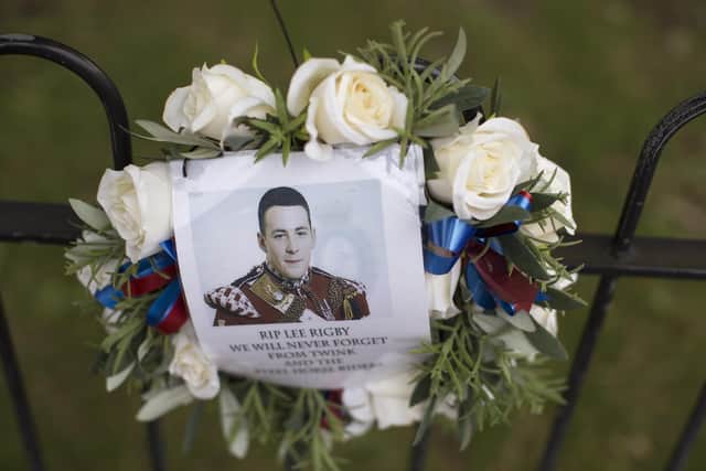 Soldier Lee Rigby was murdered close to the Royal Artillery Barracks in Woolwich in May 2013 Picture: Oli Scarff/Getty Images