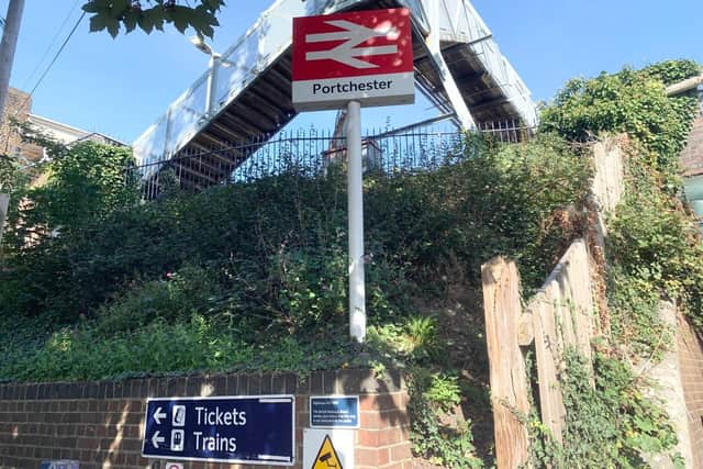 Portchester train station on September 28, 2020. Picture: Sarah Standing