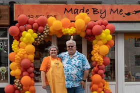 'Made By Me' Manger Tina Lucey (57) with husband Pete Lucey (55). Picture: Mike Cooter (220723)