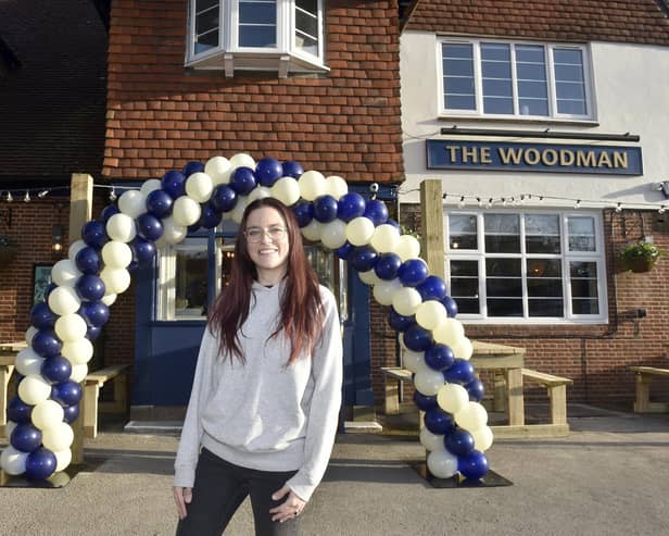 Emma Broomfield, general manager at the pub, was excited to reopen the doors.  Picture: Sarah Standing (151124-5659)