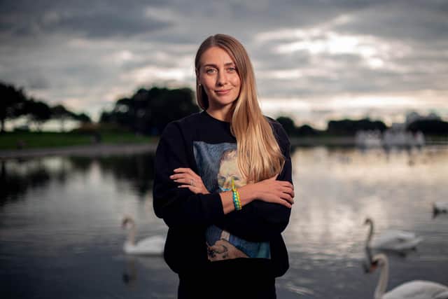 Real Life Olga Kravchenko. Olga shares her experience of the war in Ukraine,
her journey and her career in Portsmouth
Pictured: Olga Kravchenko in Southsea on Thursday 29th September 2022
Picture: Habibur Rahman