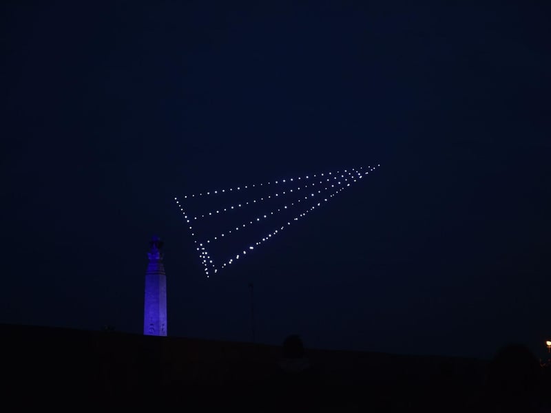 The spectacular display was enjoyed by those at the event and many residents who had gathered on Southsea Common