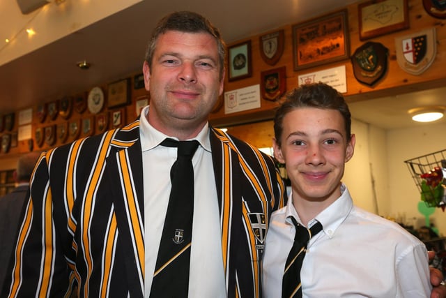 Ian French and his son, Joe, 15, who also plays for Portsmouth RFC. Picture: Chris Moorhouse