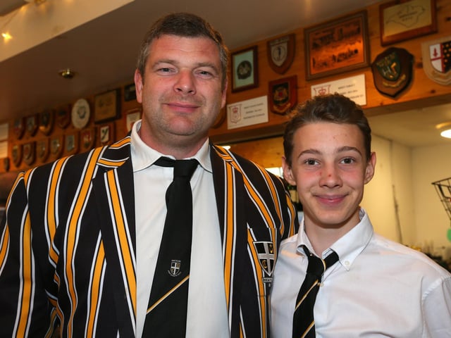 Ian French and his son, Joe, 15, who also plays for Portsmouth RFC. Picture: Chris Moorhouse