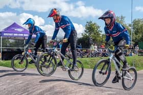 From left - Harry Swales, Stanley Palmer and Jack Swales. Picture by Barrie Webb, Out To Grass Photography