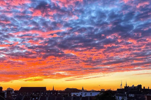A stunning sunset over Portsmouth taken last month by Colin Farmery /@CocoFoto.eu on Instagram
